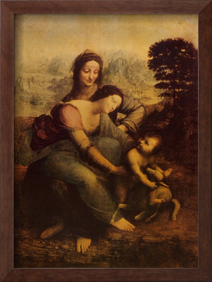 Virgin and Child with St.Anne, circa 1510 By Leonardo Da Vinci